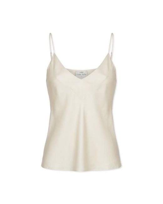 Forte_forte White Silk Camisole Top