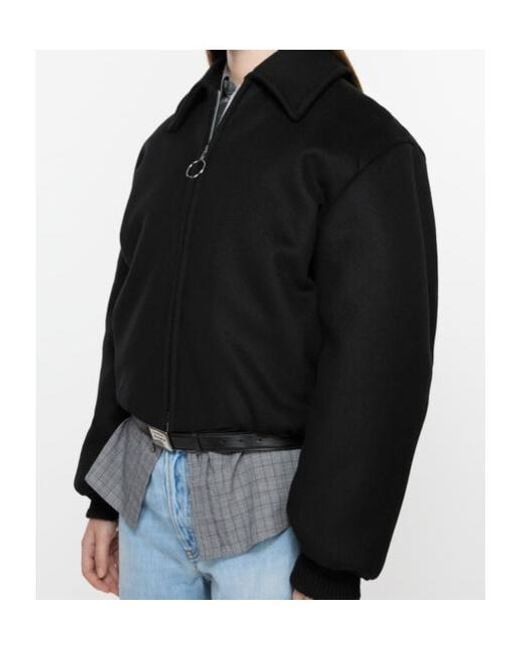 Acne Black Allegro Bomber Jacket