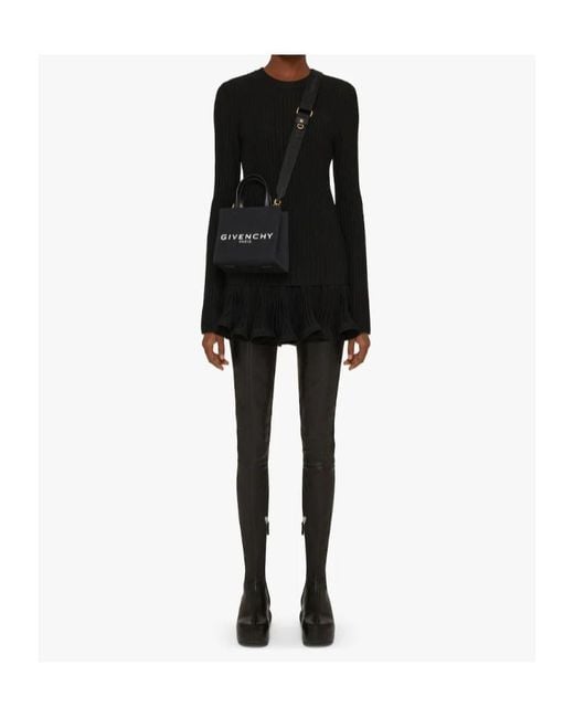 Givenchy Black Mini G Tote Shopping Bag
