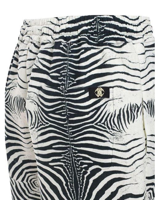 Roberto Cavalli Multicolor Printed Bermuda Shorts for men