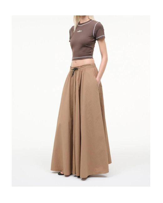 Staud Natural Eden Maxi Skirt Desert