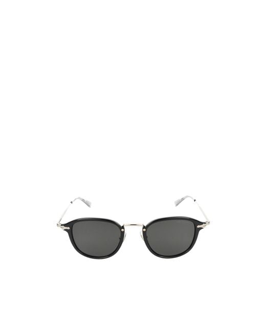 Montblanc White Eyewear Round Frame Sunglasses for men