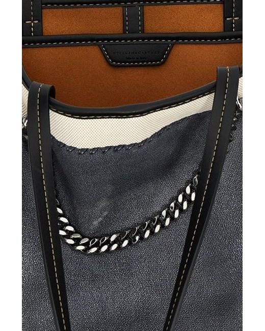 Stella McCartney Black Trompe Loeil Print On Shopping Bag