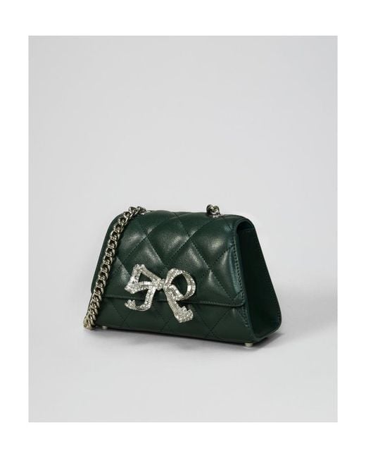 Self-Portrait Green Bowknot Shoulder Bag