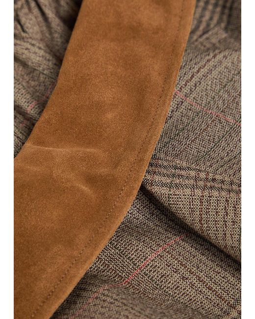 Rohe Brown Wool And Suede Jacket