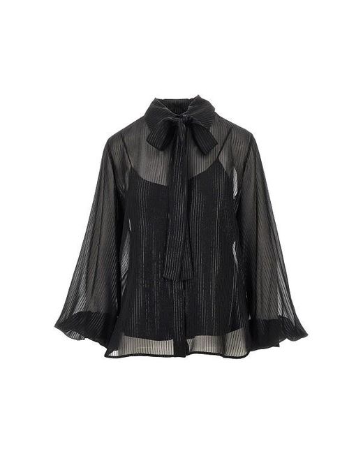 Max Mara Black Scafati Long-Sleeved Shirt