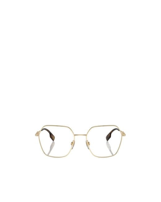 Burberry White Eyewear Cat-Eye Glasses