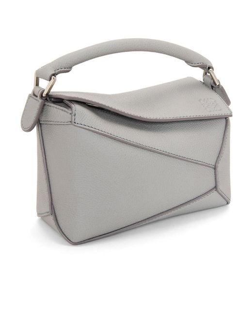 Loewe Gray Puzzle Mini Shoulder Bag