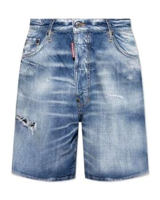 DSquared² Blue Denim Shorts for men