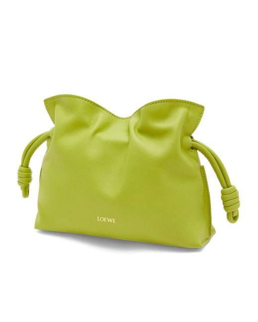Loewe Green Mini Flamenco Clutch