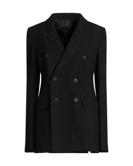 Rick Owens Black Double-Breasted Blazer
