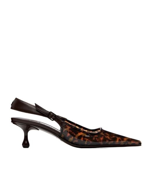 Jimmy Choo Brown Amel 50 Tortoiseshell High Heels