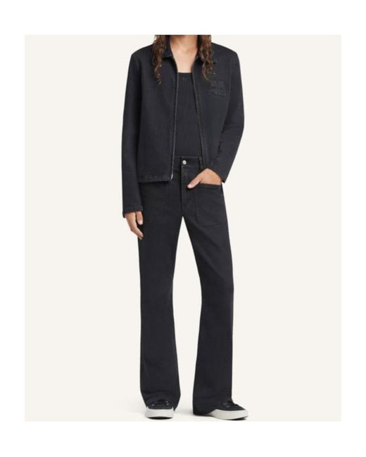 Courreges Black Courrèges City Shadow Denim Jacket for men