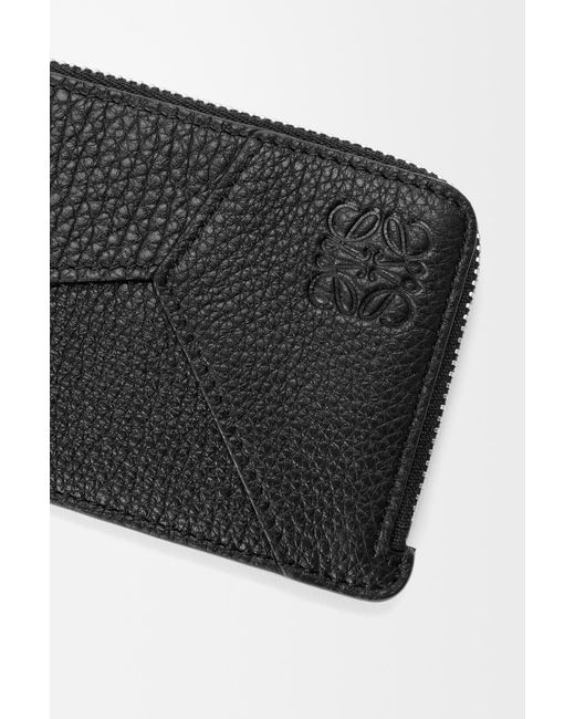 Loewe Black Puzzle Leather Card Holder for men