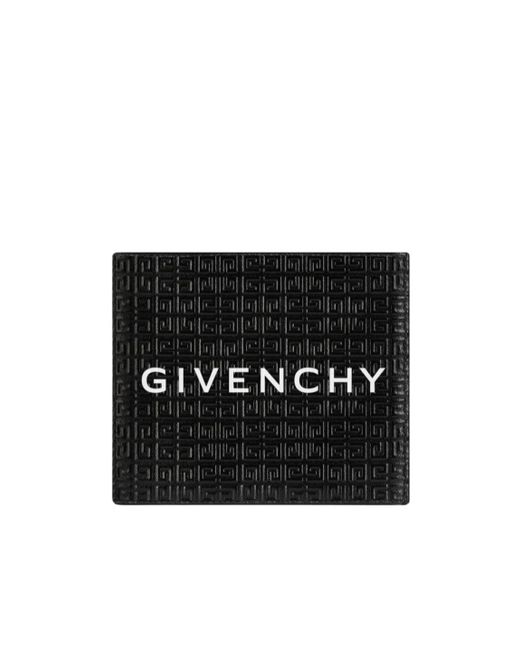 Givenchy Black Logo-Embossed Leather Wallet for men