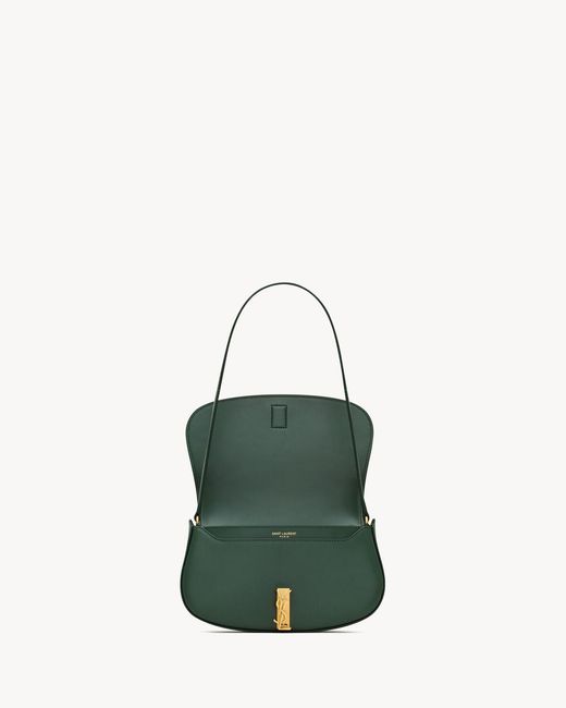 Saint Laurent White Voltaire Foldover Top Mini Shoulder Bag
