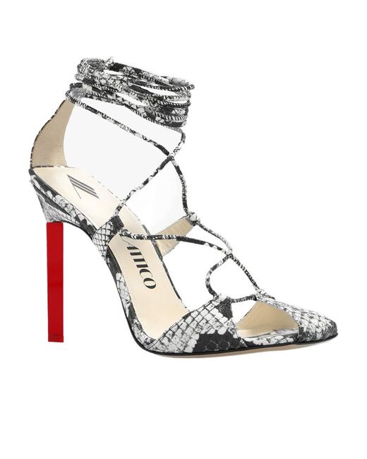 The Attico Metallic The Adele Ankle-Strap Sandals