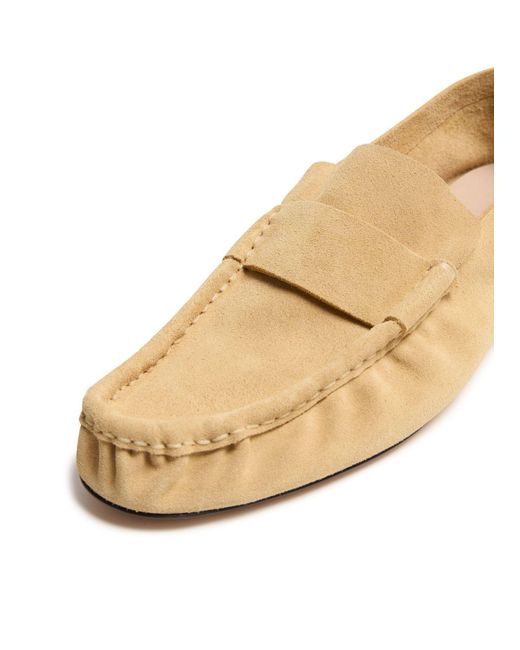 The Row Natural Round-Toe Loafers