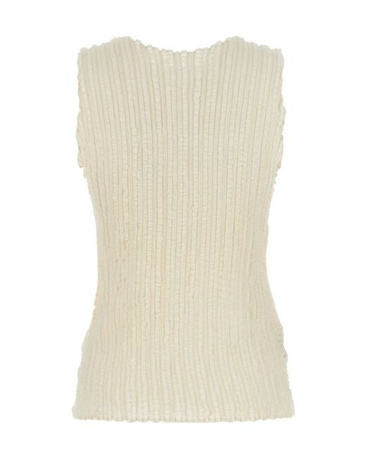 Issey Miyake Natural Jellyfish Pleated Tank Top