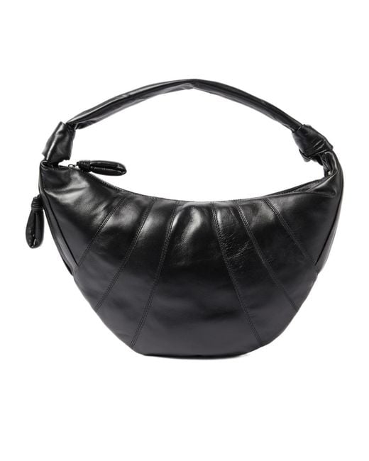 Lemaire Black Fortune Croissant Leather Shoulder Bag