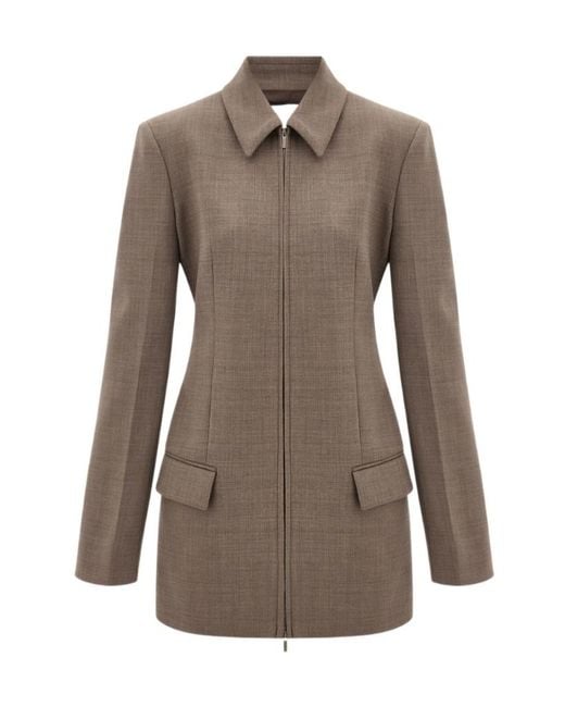 Ferragamo Brown Long Jacket