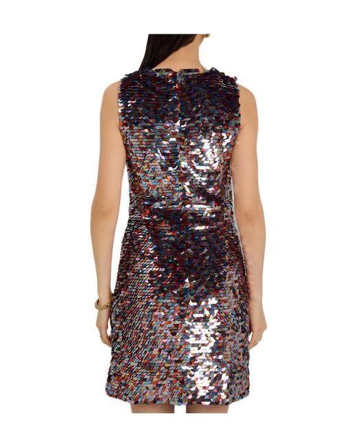 J.W. Anderson Purple Sequined Mini Dress