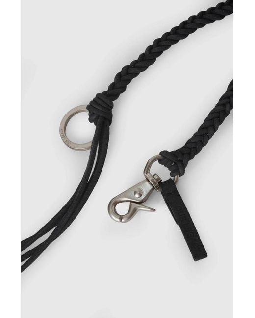Our Legacy Metallic Braided Leather Bracelet for men