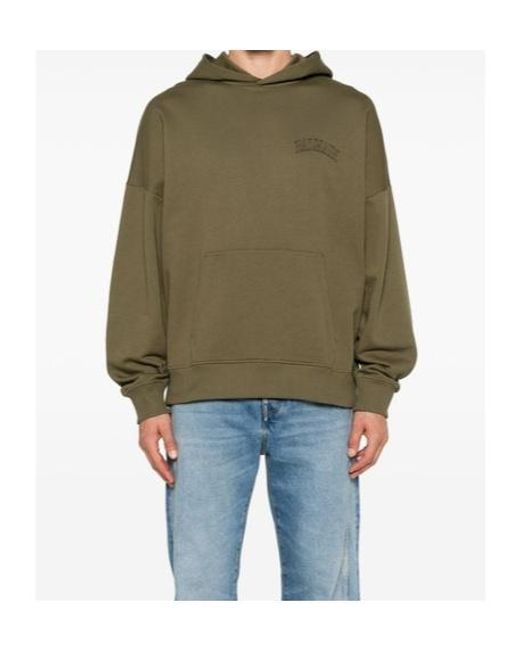 Balmain Green Long-Sleeve Sweatshirt for men
