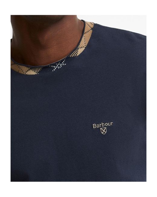 Barbour Blue Logo Short-Sleeved T-Shirt for men
