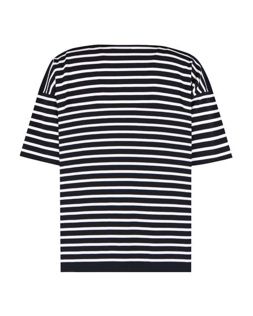 Roberto Collina Black Striped T-Shirt