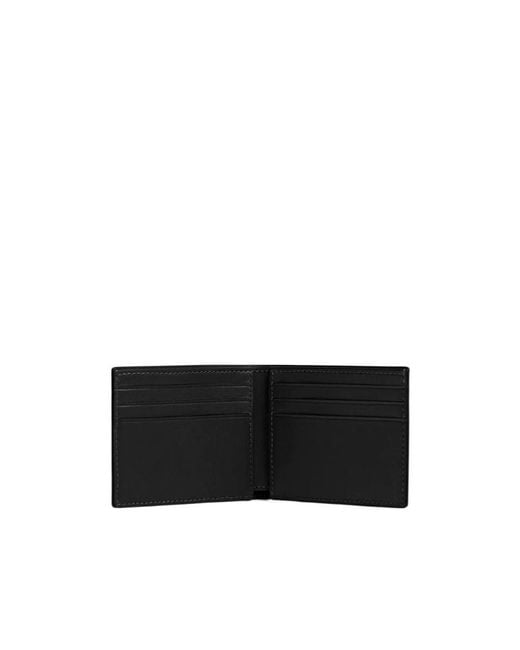 COACH Black Bi-Fold Leather Wallet for men