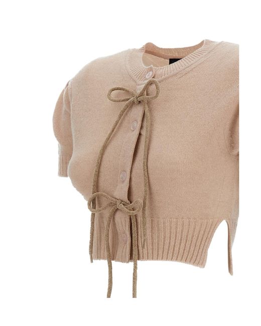 Simone Rocha Natural Short Cardigan