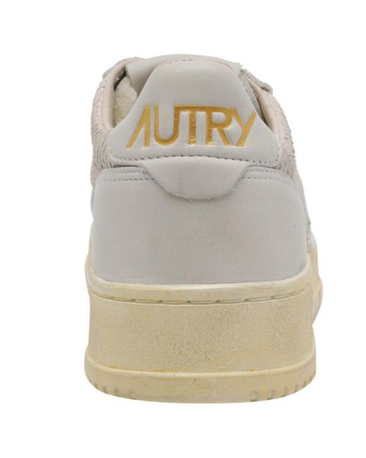 Autry Gray Medalist Low Super Vintage Sneakers
