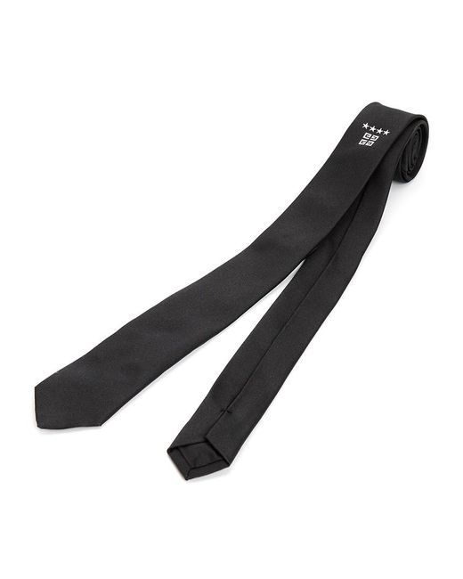 Givenchy Black Pointed Tie for men