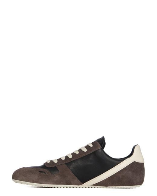 Rick Owens Black Minimal Sneakers for men