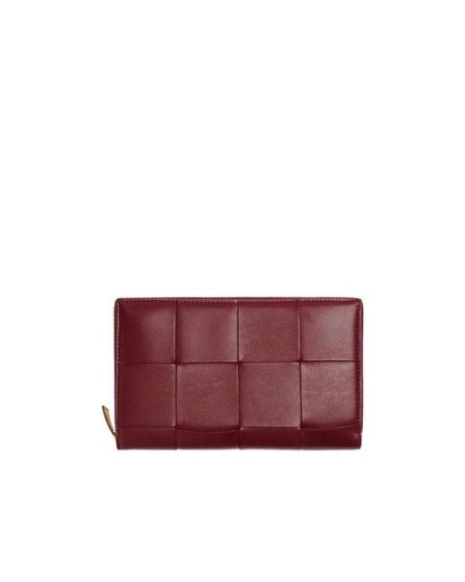 Bottega Veneta Purple Intrecciato Leather Purse