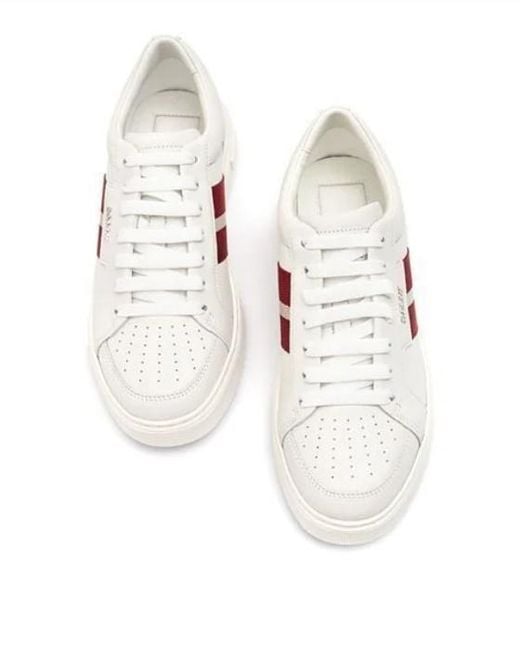 Bally Pink Lace-Up Sneakers for men