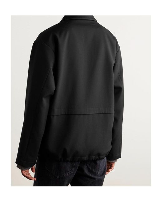 The Row Black Long-Sleeved Casual Jacket for men