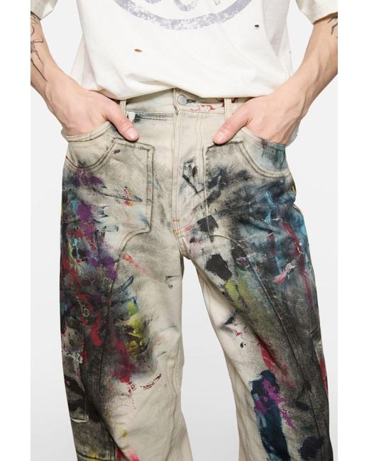 Acne Gray 1981 Baggy Fit Jeans for men