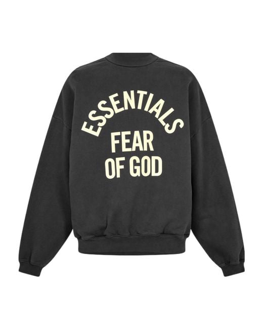 Fear Of God Black Logo Long-Sleeve Sweatshirt for men