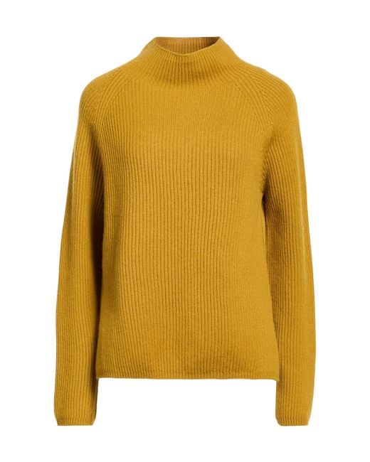 Max Mara Yellow Solid Color Knit Top