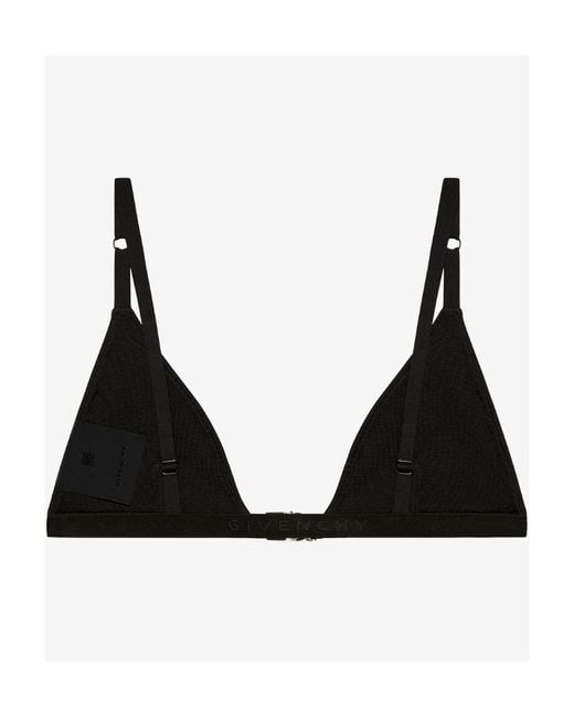 Givenchy Black 4G Buckle Knitted Bra
