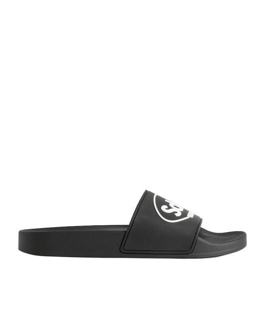 Balenciaga Black X Scholl Pool Slides for men