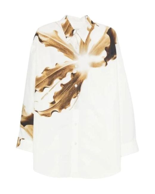 Dries Van Noten White Long Sleeve Shirt for men