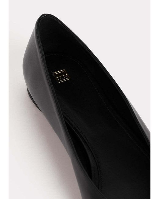 Totême Black Totême Pointed Toe Slip On Ballerinas