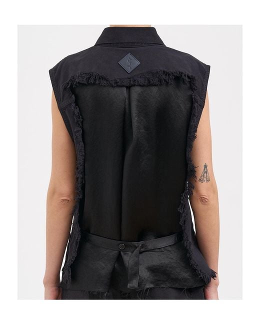 Haikure Black Sleeveless Vest