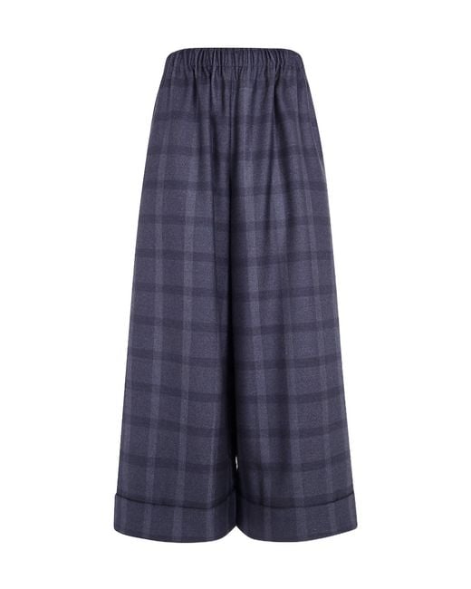 Daniela Gregis Blue 'Pigiama' Pockets Trousers
