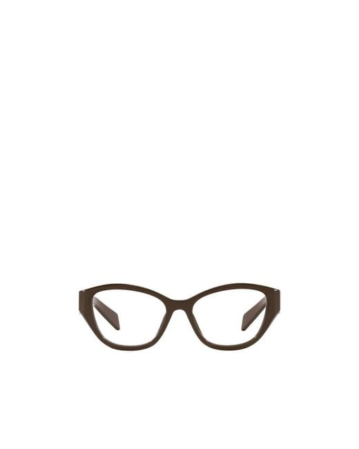 Prada White Eyewear Cat-Eye Glasses