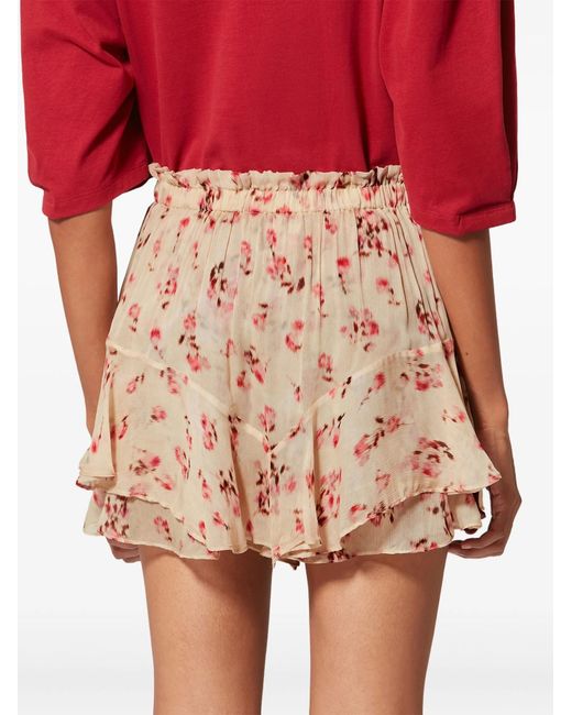 Isabel Marant Natural Isabel Marant Étoile Sornel Ruffled Shorts