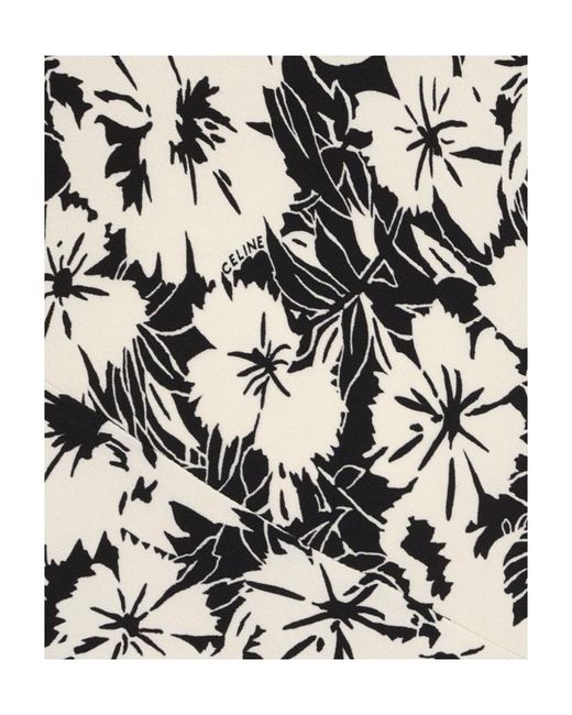 Céline White Mulberry Silk Asymmetrical Suspender Dress